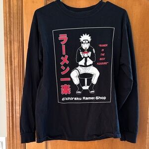 Ripple Junction Black Naruto Shippuden Long Sleeve Tee Medium